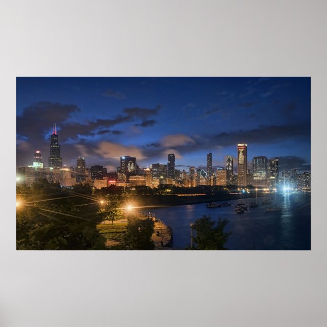 Poster de Chicago Skyline (Devant)