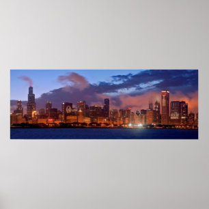 Poster de Chicago Skyline