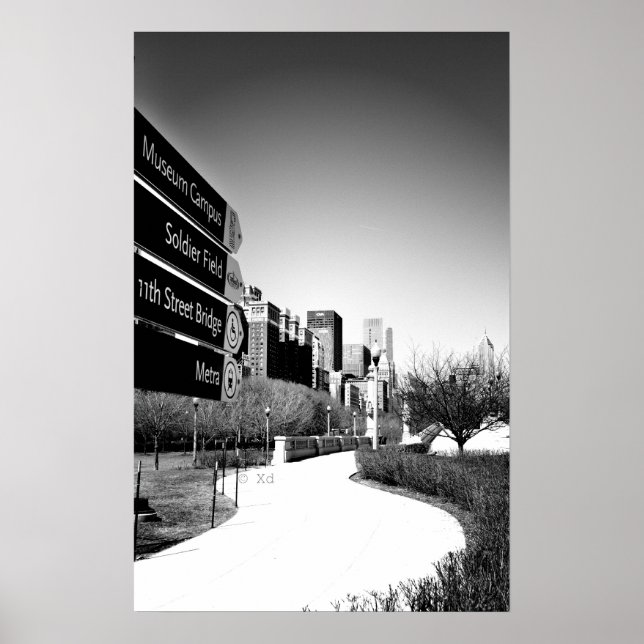 Poster de Chicago This Way / Wall Art (Devant)