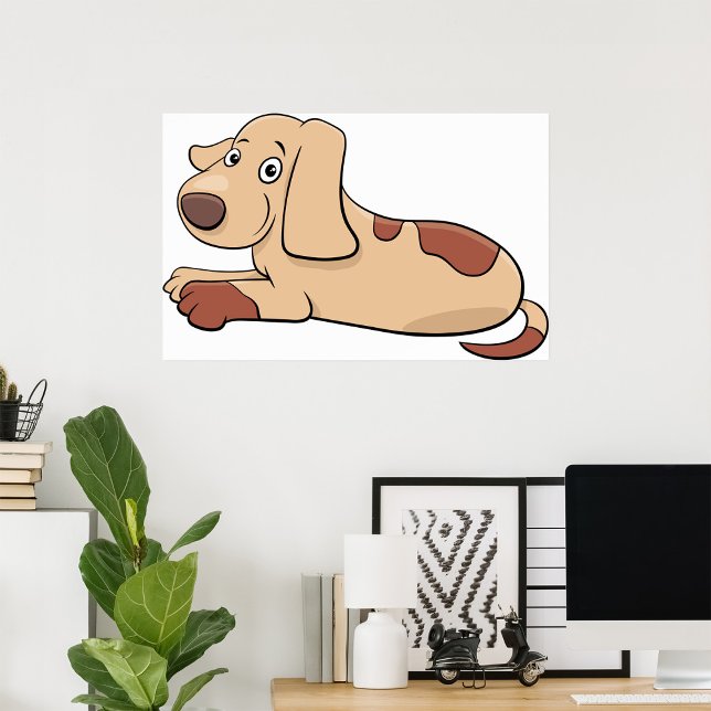 Poster de Chien Brown de Chien Joie (Créateur téléchargé)