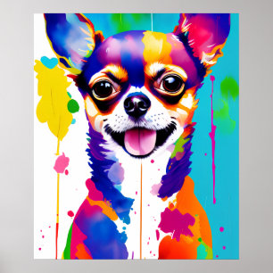 Poster de chien coloré Téléchargement, Chihuahua C
