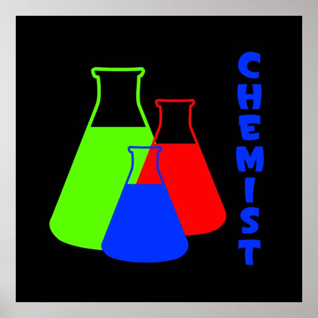 Poster de chimiste (Devant)