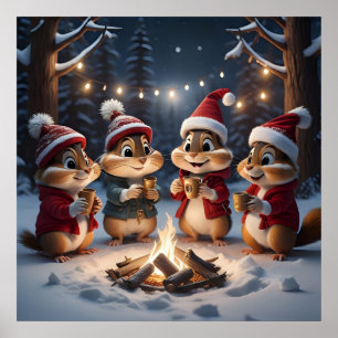Poster de Chipmunks de Noël