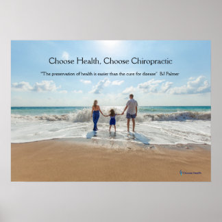 Poster de Chiropracy en famille à la plage