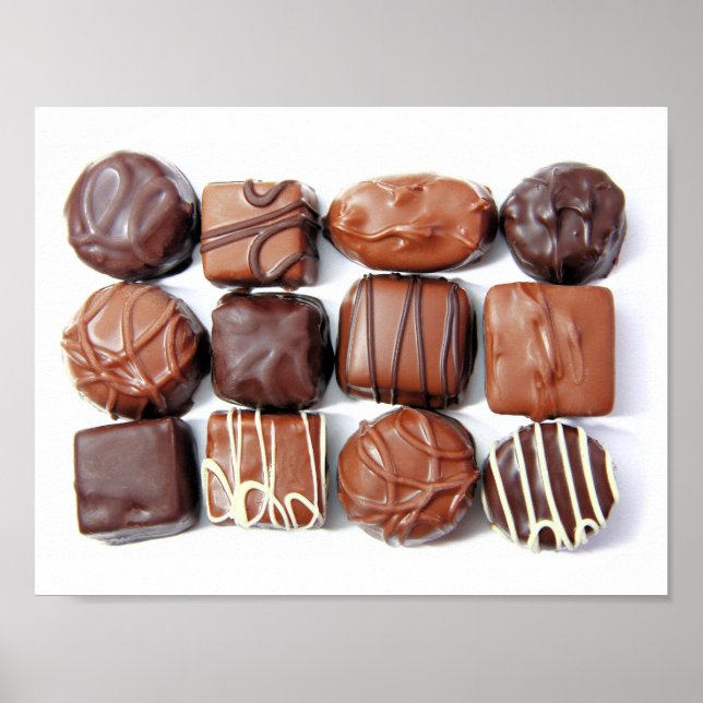 Poster de chocolats assorés (Devant)