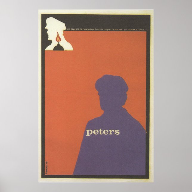Poster de cinéma cubain Peters (Union soviétique) (Devant)