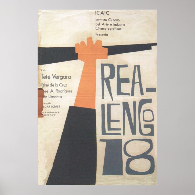 Poster de cinéma cubain Poster de film cubain (Devant)