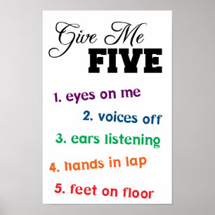 Poster de cinq enseignants