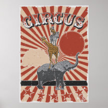 Poster de cirque personnalisé