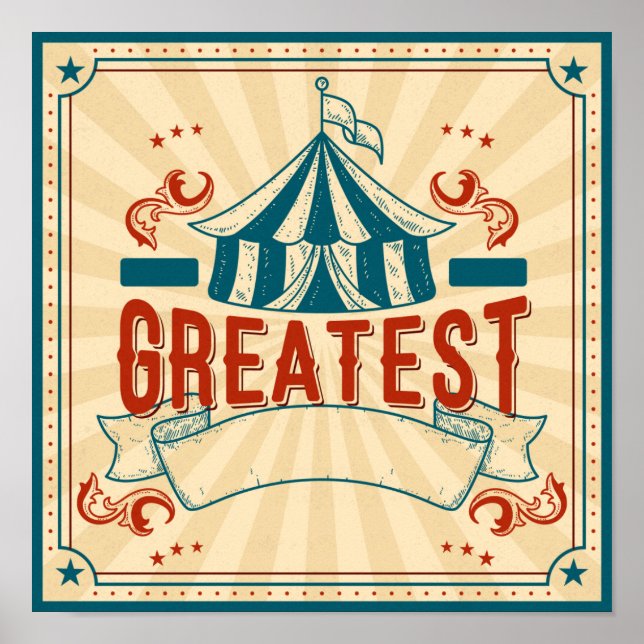 Poster de cirque personnalisé (Devant)