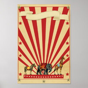 Poster de cirque personnalisé