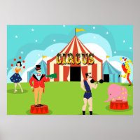 Poster de cirque vintage