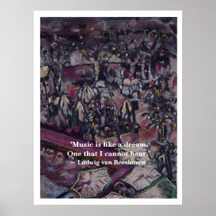 Poster de citation Art & Beethoven