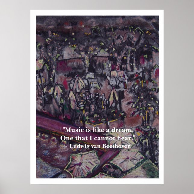 Poster de citation Art & Beethoven (Devant)