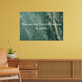 Poster de citation d'amour de marbre - OEuvre mura