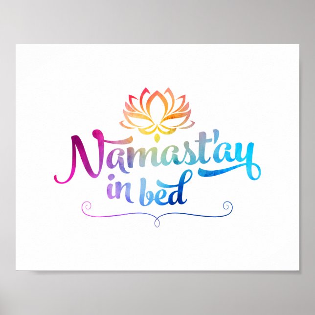Poster de citation de Namaste Funny (Devant)