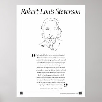 Poster de citation de Robert Louis Stevenson