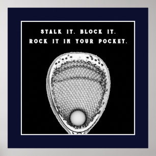 Poster de citation du gardien de but de crosse