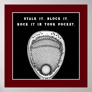 Poster de citation du gardien de but de crosse