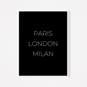 Poster de citation graphique minimaliste de Paris 