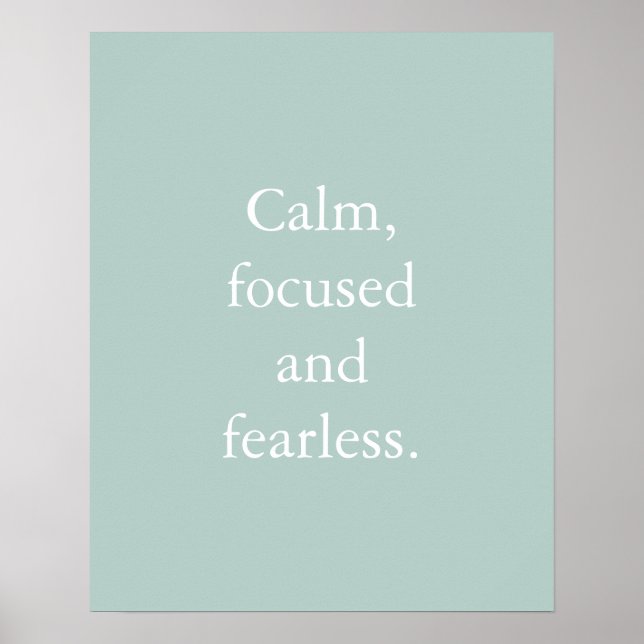 Poster de citation inspirante minimaliste pour l'o (Devant)