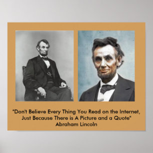 Poster de citation Lincoln ?