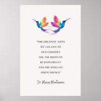 Poster De Citation Maria Montessori, Le Plus Grand