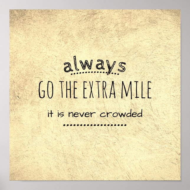 poster de citation motivante aller extra mile sepi (Devant)