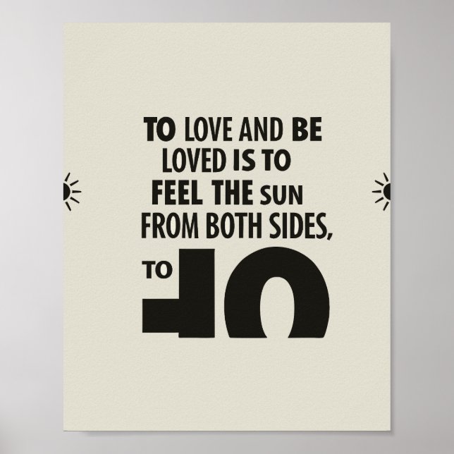 Poster de citation motivationnelle sur le mur de s (Devant)