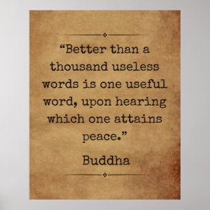 Poster de citation spirituelle inspirante de Boudd