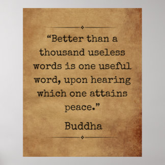 Poster de citation spirituelle inspirante de Boudd