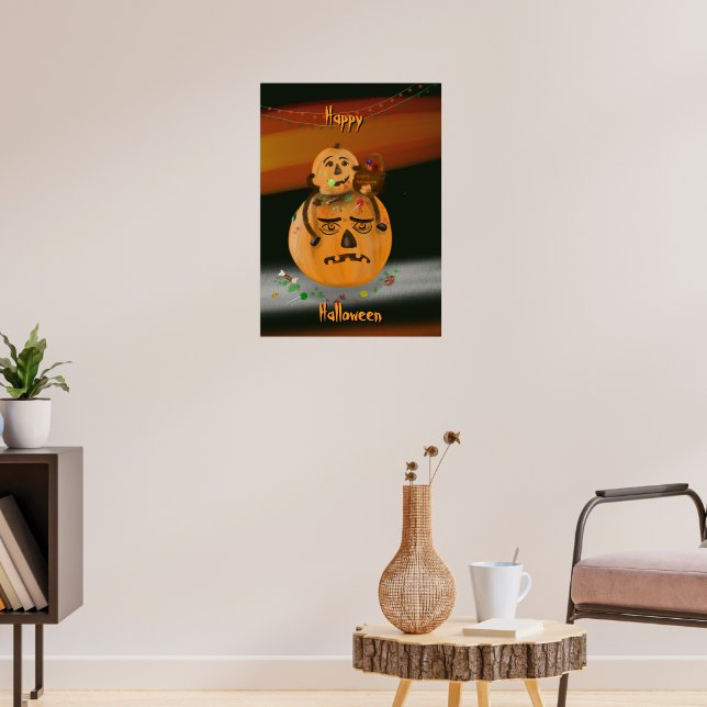 Poster de citrouille Mess Halloween (Salon 3)