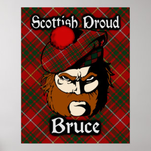 Poster de Clan Bruce Scottish Tartan