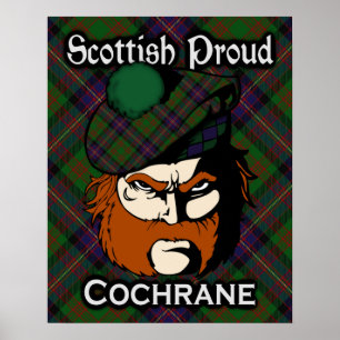 Poster de Clan Cochrane Scottish Tartan