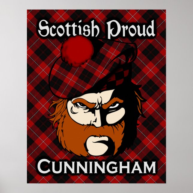 Poster de Clan Cunningham Scottish Tartan (Devant)