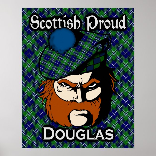 Poster de Clan Douglas Scottish Tartan (Devant)