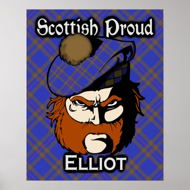 Poster de Clan Elliot Scottish Tartan (Devant)