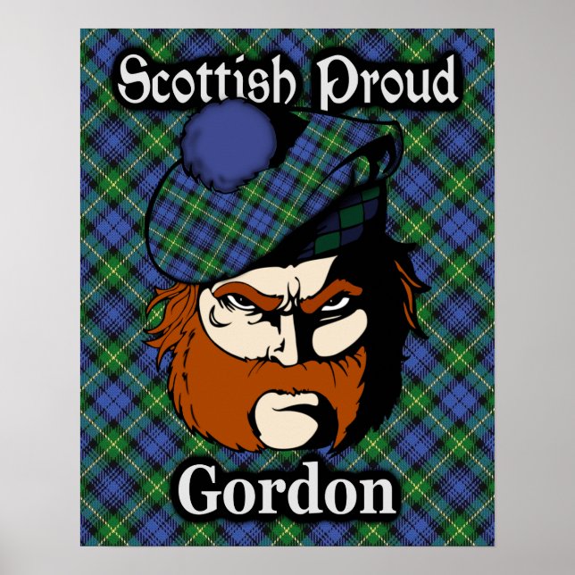 Poster de Clan Gordon Scottish Tartan (Devant)