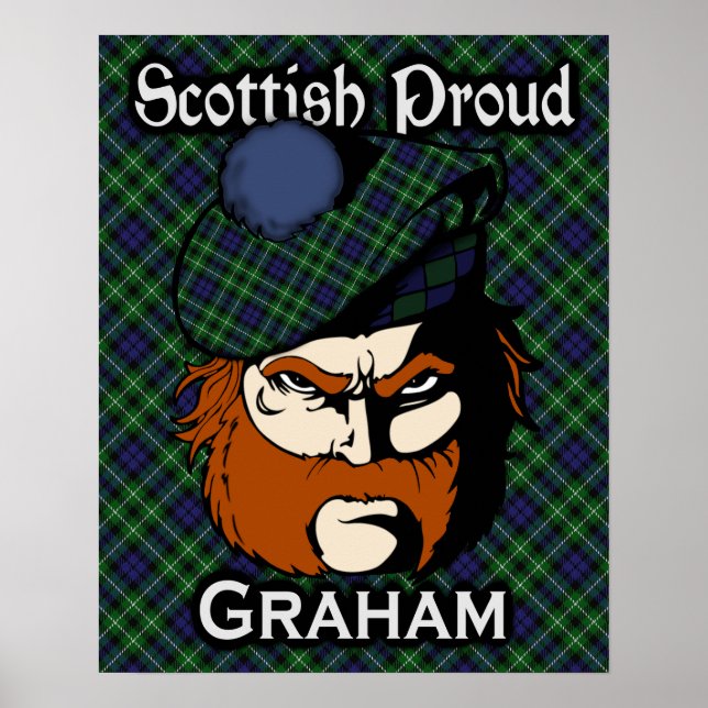 Poster de Clan Graham Scottish Tartan (Devant)