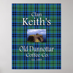 Poster de Clan Keith's Old Dunnottar Coffee Co.
