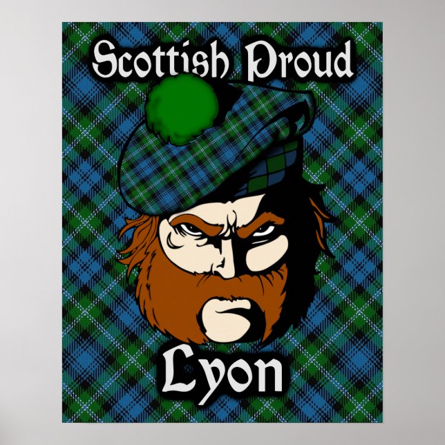 Poster de Clan Lyon Scottish Tartan (Devant)