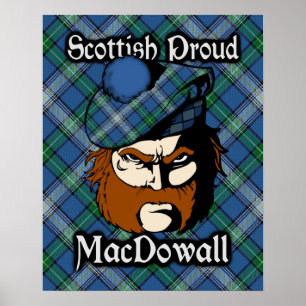 Poster de Clan MacDowall Scottish Tartan