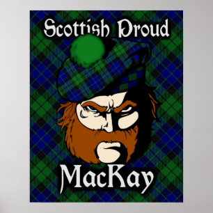 Poster de Clan MacKay Scottish Tartan