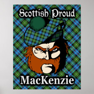 Poster de Clan MacKenzie Scottish Tartan
