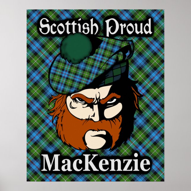 Poster de Clan MacKenzie Scottish Tartan (Devant)
