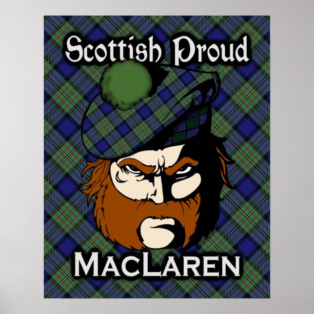 Poster de Clan MacLaren Scottish Tartan (Devant)