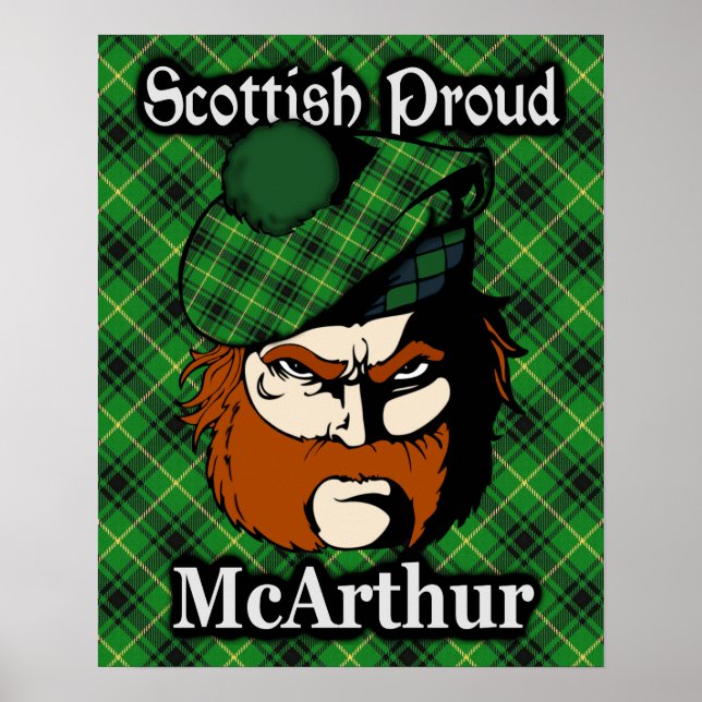 Poster de Clan McArthur Scottish Tartan (Devant)