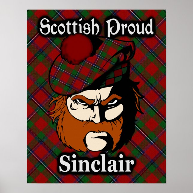 Poster de Clan Sinclair Scottish Tartan (Devant)