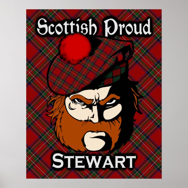 Poster de Clan Stewart Scottish Tartan (Devant)