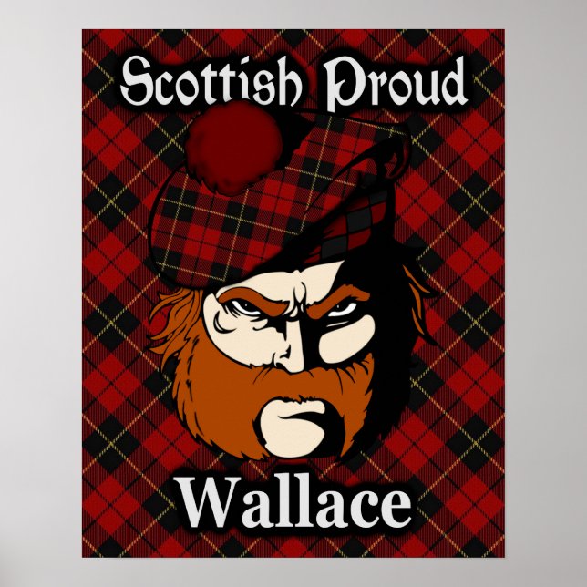 Poster de Clan Wallace Scottish Tartan (Devant)